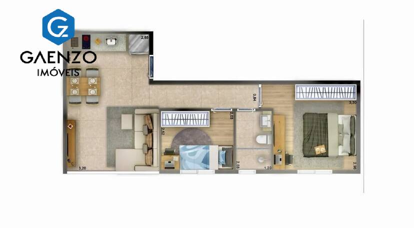 Apartamento à venda com 2 quartos, 38m² - Foto 12