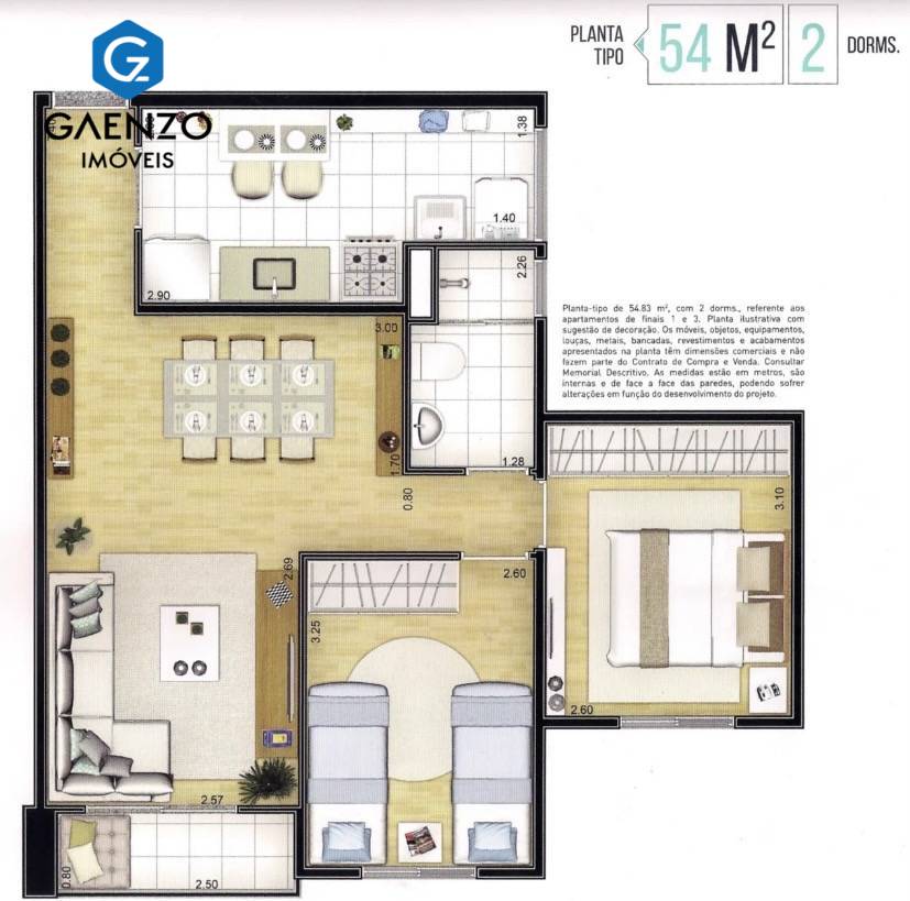 Apartamento, 2 quartos, 54 m² - Foto 12
